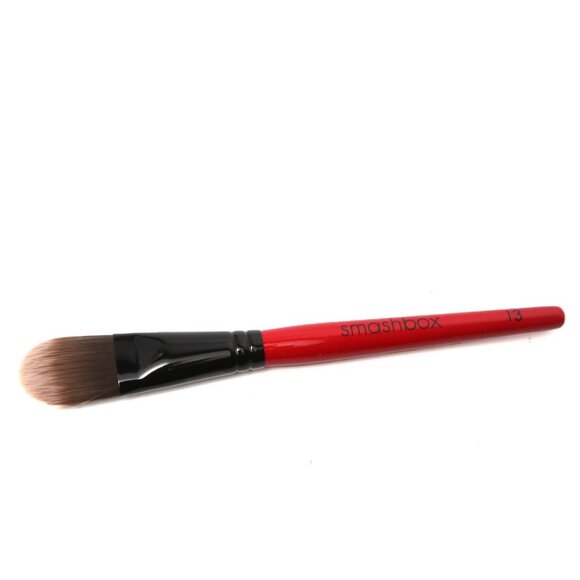 Smashbox Makeup Foundation Brush #13 Red Handle Full Size NEW - Picture 1 of 6
